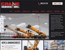 Tablet Screenshot of craneserviceinc.com